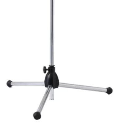 Stativ pentru microfon profesional din metal, trepied cu inaltime reglabila, inaltime maxima 200 cm, argiuntiu/negru - Suporturi si Stative - atMag.ro