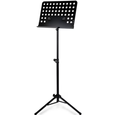 Stativ pentru Partitura, Inaltime Reglabila, Picioruse Antiderapante, Confectionat din Metal, Usor de Instalat si Depozitat, Negru - Suporturi si Stative - atMag.ro