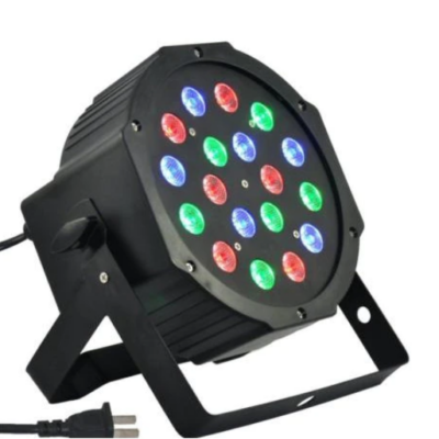 Proiector lumini Par Led 18x1W Slim, Evenimente, Nunti, Dmx in-out, Microfon, Cooler, Club, Disco, Petrecere - Echipamente lumini - atMag.ro