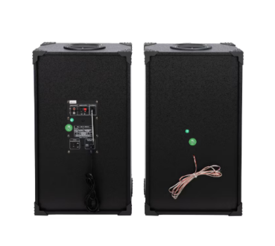 Set 2 Boxe, At Performance, 1 Activ + 1 Pasiv, 610D, 2 x 75 W, Bluetooth, Usb, TF Card, Nivel Volum, 2 Intrari Microfon, Negru - Boxe - atMag.ro