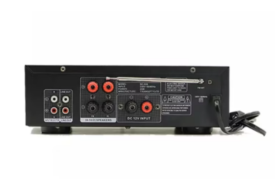 Amplificator bluetooth digital, tip Statie, 2x60 W, intrari USB-SD, doua intrari microfon, GLS-17 - Amplificatoare - atMag.ro