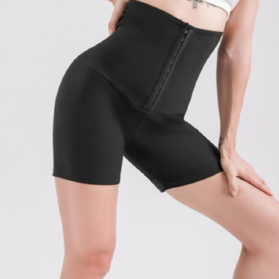 Pantaloni Scurti At Performance, Fitness pentru slabit, femei, Zona stomac, Jiahua, Negru, Neopren, intre elastici, Negru - Pantaloni sport dama - atMag.ro