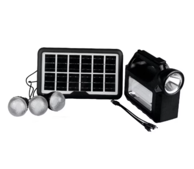 Kit Solar Lanterna 3 becuri cu panou solar portabil GD Lite GD-8017 Music - Articole solare camping - atMag.ro