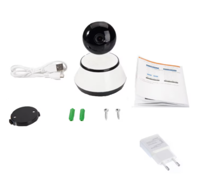 Camera de supraveghere IP V380, panoramica, wireless, inregistrare audio, Wi-Fi, Night Vision - Camere de supraveghere si accesorii - atMag.ro