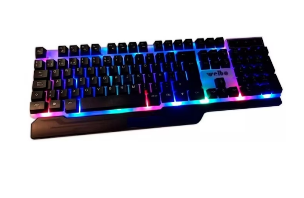 Set Tastatura Cu Mouse Cu Fir, At Performance, Pentru Gaming, Wb-550, Iluminare RGB, Neagra - Birouri gaming, Mouse-uri si Tastaturi - atMag.ro