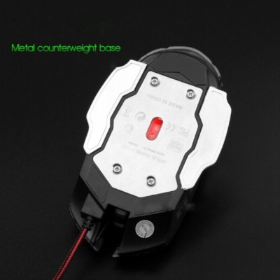 Mouse Gaming Weibo, Iluminare De Fundal RGB At Performance, Optic 7 D, Conexiune USB, 7 Butoane, comenzi de reglare DPI, Verde - Birouri gaming, Mouse-uri si Tastaturi - atMag.ro