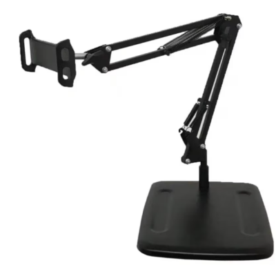 Suport universal din aluminiu, cu rotatie 360, ​​AT PERFORMANCE®, de tip podea pentru tablete si telefoane inteligente, 128 cm - Suporturi si Stative - atMag.ro