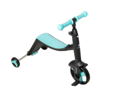 Tricicleta, 3 In 1, Pentru Copii, AT Performance, Cadru Otel, Ghidon Reglabil, Pedale Detasabile, Compartiment Depozitare, Sarcina maxima 25Kg, Negru/Albastru - Triciclete - atMag.ro