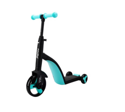 Tricicleta, 3 In 1, Pentru Copii, AT Performance, Cadru Otel, Ghidon Reglabil, Pedale Detasabile, Compartiment Depozitare, Sarcina maxima 25Kg, Negru/Albastru - Triciclete - atMag.ro