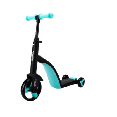 Tricicleta, 3 In 1, Pentru Copii, AT Performance, Cadru Otel, Ghidon Reglabil, Pedale Detasabile, Compartiment Depozitare, Sarcina maxima 25Kg, Negru/Albastru - Triciclete - atMag.ro