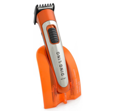 Aparat de Tuns Profesional, 4W, Lame Precise din Otel Inoxidabil, Indicator LED, Tehnologie Fara Fir, Accesorii incluse, Stand Incarcare inclus, Tensiune Alimentare 220 - 240 V, Design Modern, Portocaliu - Aparate & Accesorii ingrijire personala - atMag.ro