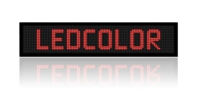 Reclama luminoasa de exterior tip panou cu LEDuri rosii, Dimensiuni 100x20cm , Led uri Ultrabright , Reclama tip caseta luminoasa , Negru - Reclame luminoase - atMag.ro