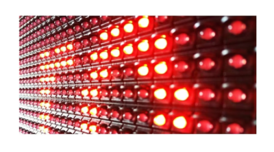 Reclama luminoasa de exterior tip panou cu LEDuri rosii, Dimensiuni 100x20cm , Led uri Ultrabright , Reclama tip caseta luminoasa , Negru - Reclame luminoase - atMag.ro