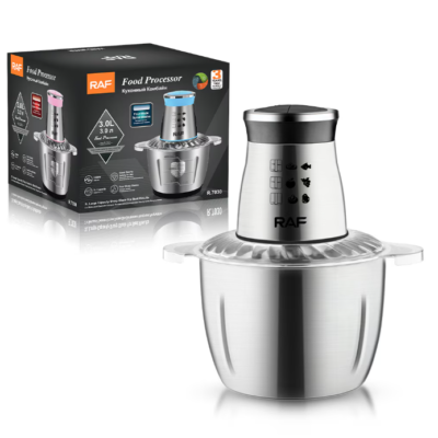 Tocator Electric Profesional, AT PERFORMANCE, Bol 3L Inox, Putere 1000W, 4 Lame, Carne si Legume, Negru - Blendere si Tocatoare - atMag.ro