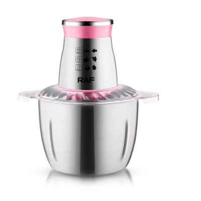 Tocator Electric Profesional, AT PERFORMANCE, Bol 3L Inox, Putere 1000W, 4 Lame, Carne si Legume, Roz - Blendere si Tocatoare - atMag.ro