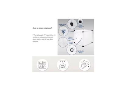 Dulap modular pentru copii, AT PERFORMANCE®, 8 rafturi, durabil, 76X37X147 cm, roz, Hello Kitti - Mobilier camera copii - atMag.ro