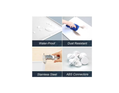 Dulap modular pentru copii, AT PERFORMANCE®, 8 rafturi, durabil, 76X37X147 cm, roz, crem simplu - Mobilier camera copii - atMag.ro