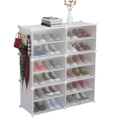 Dulap modular pentru copii, alb simplu, AT PERFORMANCE®, 6 rafturi, durabil, 74X37X110 cm - Mobilier camera copii - atMag.ro