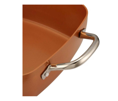 Tigaie non-aderenta multifunctionala, AT PERFORMANCE, 5 functii de gatire, invelis triplu de ceramica - Tigai - atMag.ro