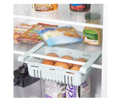 Organizator frigider, At Perfomance, sertar, extensibil, Albastru - Organizare si depozitare - atMag.ro