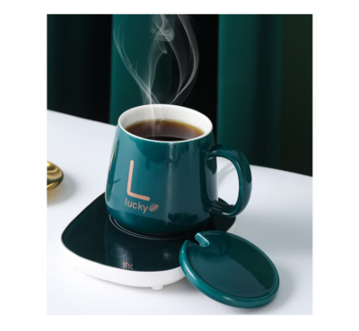 Set cana din ceramica cu plita-incarcator wireless priza,AT PERFORMANCE, 220v, lingurita, termostatica, 400ml, verde pin - Accesorii si piese aparate cafea - atMag.ro