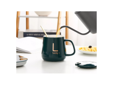 Set cana din ceramica cu plita-incarcator wireless priza,AT PERFORMANCE, 220v, lingurita, termostatica, 400ml, verde pin - Accesorii si piese aparate cafea - atMag.ro