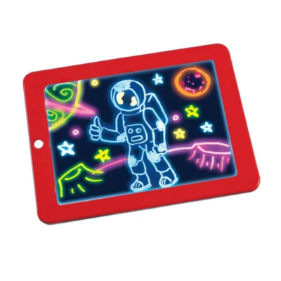 Tableta de desen AT PERFORMANCE®, interactiva cu 8 efecte luminoase, Magic Pad, 20 de Pagini distractive. - Centre de activitati bebelusi - atMag.ro