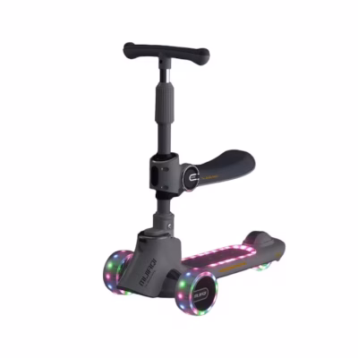 Trotineta 3 In 1, At Performance, Pentru Copii, Ghidon Reglabil Pe Inaltime, Imbunatatit, Scaun Detasabil, 3 Roti Led, Punte Antialunecare - Trotine - atMag.ro