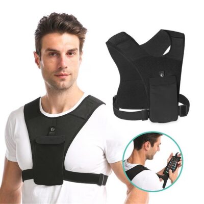 Veste de alergat, AT PERFORMANCE®, cu Suport pentru telefon, Usoara, Reglabila, M-XL, Negru. - Sport & Travel - atMag.ro