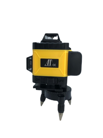 Nivela laser 4D cu 16 linii, AT PERFORMANCE®, 360°, Platforma de ridicare, cu autonivelare, Telecomanda, Lumina verde, Trepied 150 cm, Negru/GALBEN. - Casa, Gradina & Bricolaj - atMag.ro