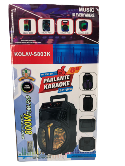 Boxa portabila AT PERFORMANCE®, Karaoke, Bluetooth, MP3 Player, microfon, telecomanda, Negru. - Amplificatoare - atMag.ro
