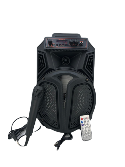 Boxa portabila AT PERFORMANCE®, Karaoke, Bluetooth, MP3 Player, microfon, telecomanda, Negru. - Amplificatoare - atMag.ro