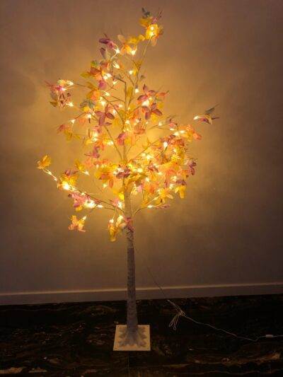 Pom de Craciun AT PERFORMANCE® 150cm, cu Lumini LED calde, Flexibil, Alimentare USB - Decoratiuni - atMag.ro