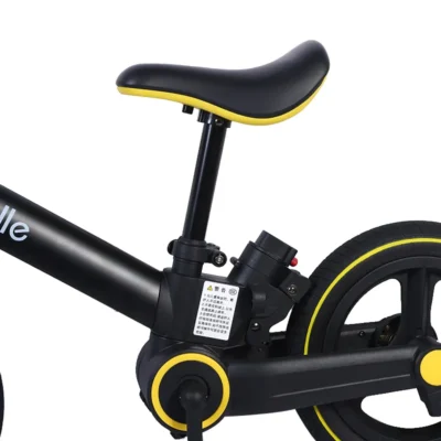 Bicicleta de echilibru pentru copii, noua AT PERFORMANCE®, bicicleta doua-in-una pentru bebelusi, pliabila, Negru/Galben. - Biciclete - atMag.ro