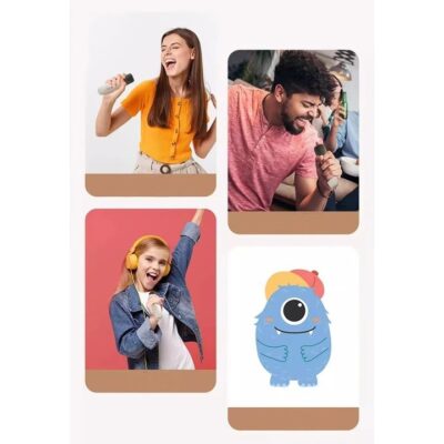 Boxa Cu Microfon Smart, Conectare Bluetooth, IOS/Android, Calitate Inalta A Sunetului, Perfecta Pentru Karaoke, AT PERFORMANCE®, culoare perla - Audio HI-FI si Profesionale - atMag.ro