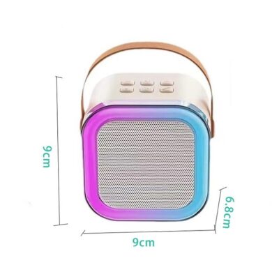 Boxa Cu Microfon Smart, Conectare Bluetooth, IOS/Android, Calitate Inalta A Sunetului, Perfecta Pentru Karaoke, AT PERFORMANCE®, culoare perla - Audio HI-FI si Profesionale - atMag.ro