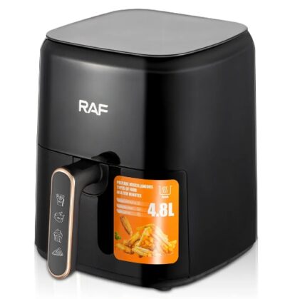 Friteuza Air Fryer RAF cu aer cald, fara ulei, Capacitate 4.8 l, 12 Programe, AT PERFORMANCE, 1500W, Negru - Friteuze - atMag.ro