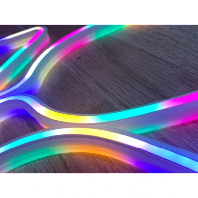 Decoratiune de Craciun Luminoasa in forma de 2 Clopotei, 2 fete, cu Furtun LED, 65x50 cm, Multicolor, Craciun - Decoratiuni - atMag.ro