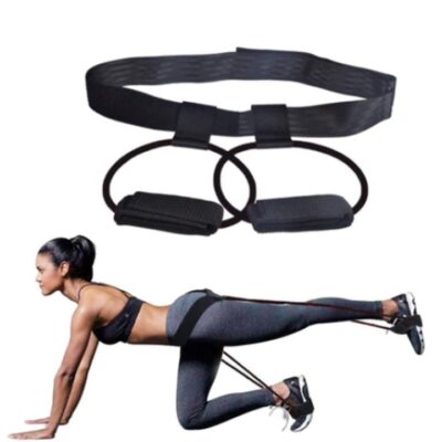 Curea fitness AT PERFORMANCE®, extensor, cu benzi elastice pentru fese, coapse si abdomen. - Imbracaminte sport - atMag.ro