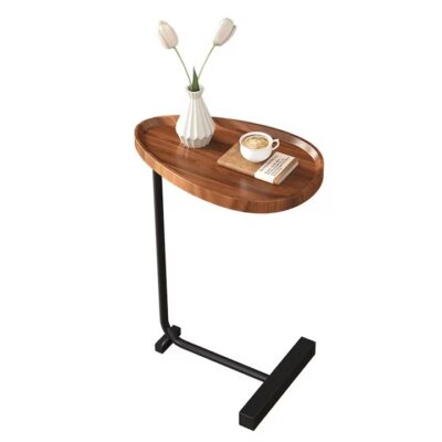 Masuta cafea ovala, AT PERFORMANCE®, awwaline, lemn, maro, 45 x 30 x 60cm. - Casa, Gradina & Bricolaj - atMag.ro