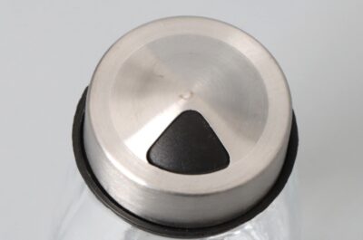 Set de 6 Recipiente pentru Condimente AT PERFORMANCE®, Suport din Plastic, Rotativ, Recipiente din Sticla, Negru/Transparent. - Rasnite si dozatoare condimente - atMag.ro