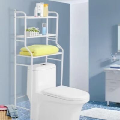 Raft depozitare AT PERFORMANCE®, peste toaleta/masina de spalat cu 3 polite. - Curatenie si intretinere - atMag.ro