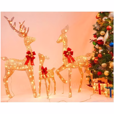 Decoratiune de Craciun, At Performance, Set Reni Potrivit pentru utilizare in interior si exterior - Casa, Gradina & Bricolaj - atMag.ro