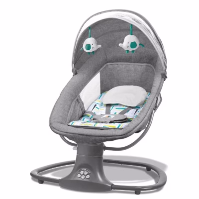 Leagan copii At Performance, Balansoar copii 3 in 1, Electric, cu Plasa Tantari, Perna Detasabila, Jucarii, USB, Bluetooth, Telecomanda, 0-3 ani - Balansoare, leagane si hamace bebelusi - atMag.ro