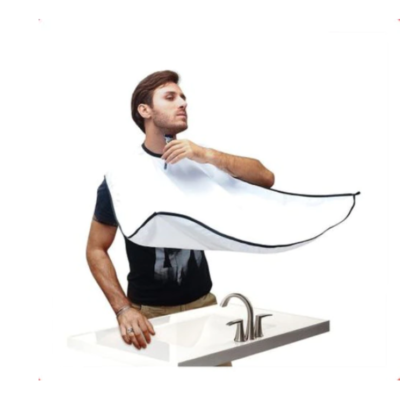 Pelerina, At Performance, cu ventuze pentru barbierit si tuns acasa, 100 x 70 cm, alb - Cosmetice si Produse ingrijire personala - atMag.ro