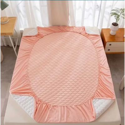 Husa de saltea din bumbac, impermeabila, At Performance, roz, 160x200cm - Cearceafuri de pat - atMag.ro