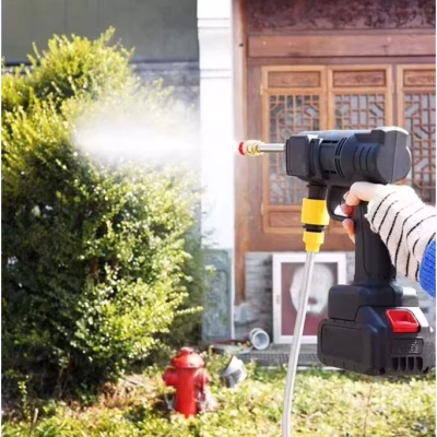 Set aparat de spalare presiune cu acumulator 48V, AT PERFORMANCE, 25 Bari, 8L/min - Scule electrice si Unelte - atMag.ro