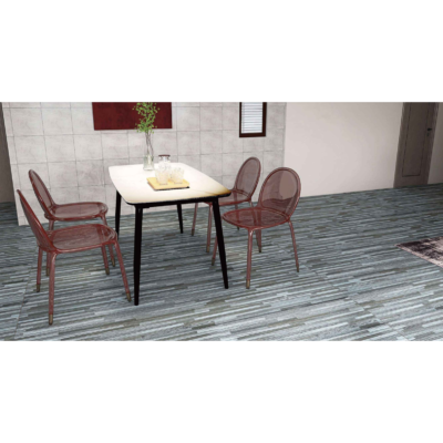 Set 36 Placi, De Pardoseala, AT PERFORMANCE®, durabil, autoadezive, PVC, 914.4mm x152.4mm, mm 5 m²/box, Gri melange - Parchet si pardoseli - Placi autoadezive pardoseala - atMag.ro