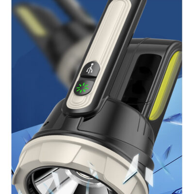 Lanterna, At Performance, proiector laterala cu LED de exterior, reincarcabila prin USB, maner confortabil, 30 W - Lanterne - atMag.ro