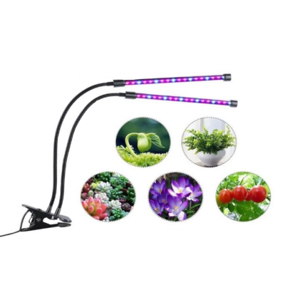 Lampa LED pentru cresterea plantelor, 80W, 3/9/12h, Metal/PVC/Fier, Negru - Veioze si lampi - atMag.ro